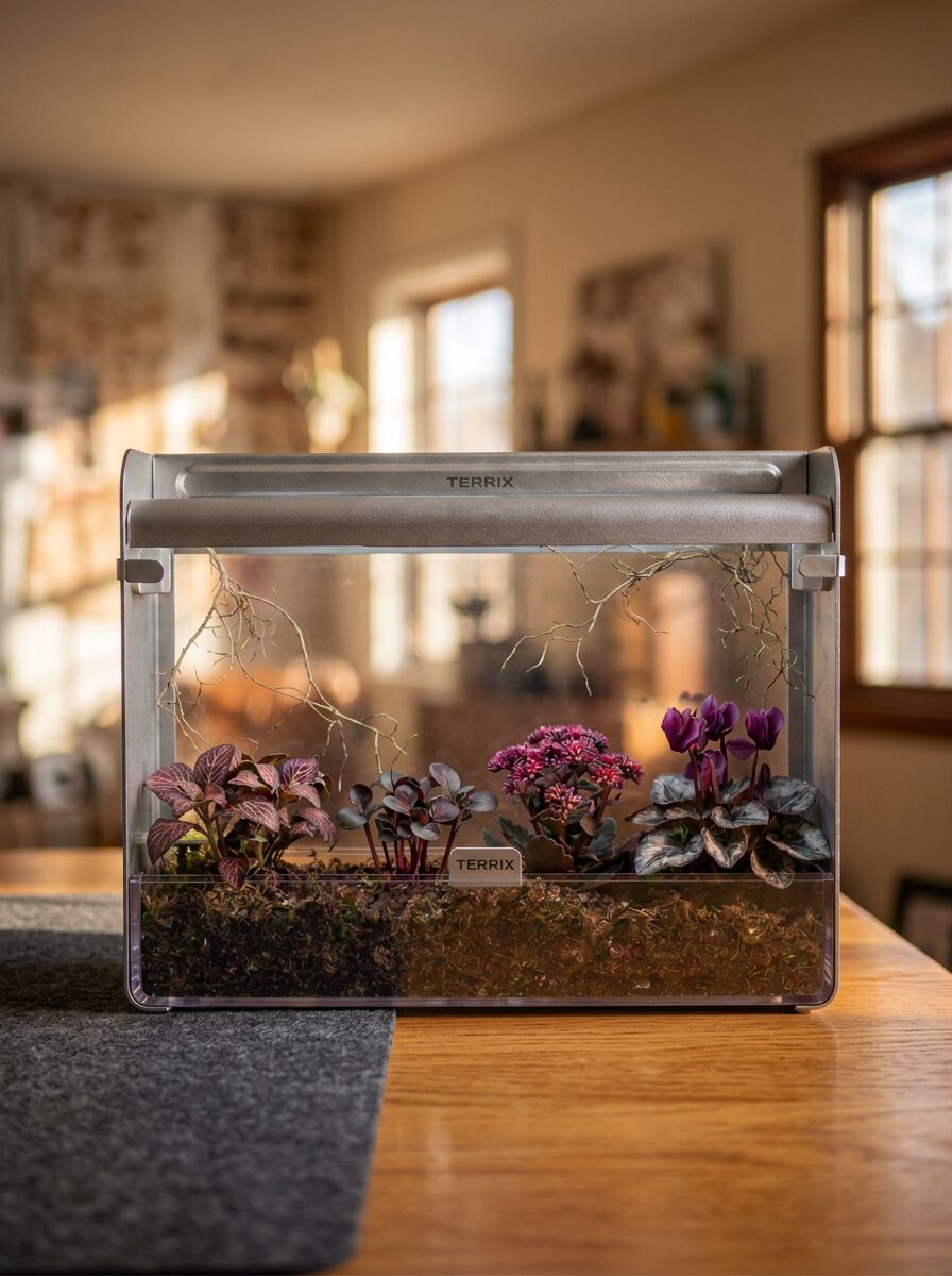Terrix terrarium ready to mount
